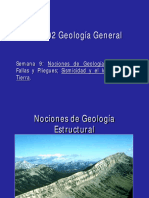 2 Nociones de Geología Estructural Fallas y Pliegues - Sismicidad y El Interior de La Tierra.