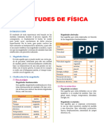 Magnitudes Fisicas para Tercer Grado de Secundaria