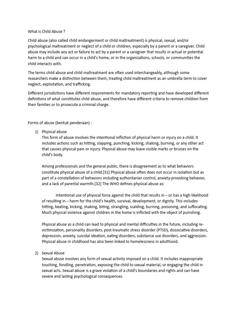 what-is-child-abuse-pdf-child-abuse-child-neglect