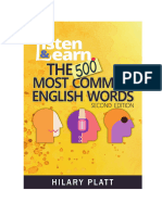 Listen and Learn The 500 Most Common English Words Print