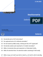 Stechiometria - Zadania I Odpowiedzi