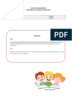 2°básico - GUIA DE REFORZAMIENTO MATEMATICA