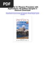 Test Bank For Physics Principles With Applications 7th Edition Douglas C Giancoli Download