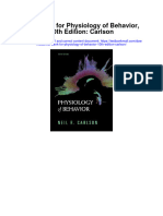 Test Bank For Physiology of Behavior 10th Edition Carlson