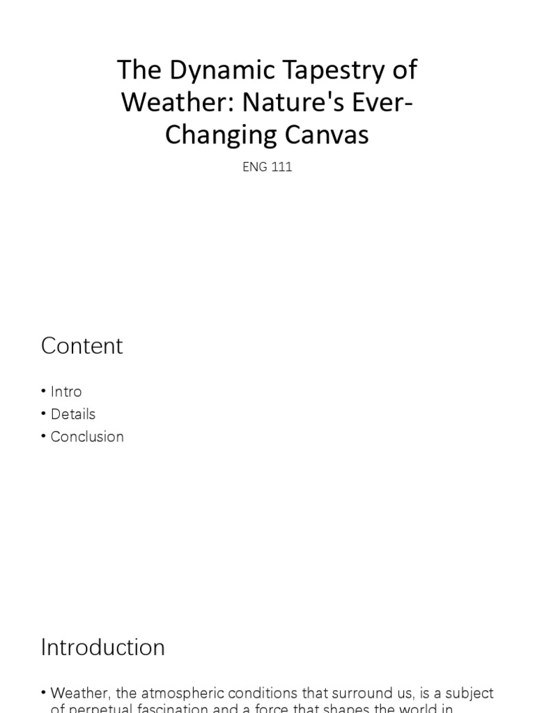 essay topics about weather