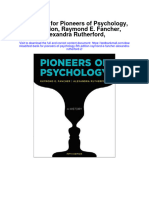 Test Bank For Pioneers of Psychology 5th Edition Raymond e Fancher Alexandra Rutherford 2