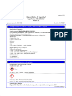 Hoja de Datos de Seguridad: 1 Identificación de La Sustacia o Mezcla y de La Sociedad o Empresa