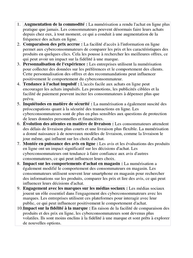Augmentation de La Commodité | PDF | Commerce électronique | Consommateurs