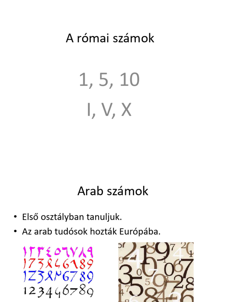 Római Számok | PDF