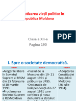 Democratizarea Vieții Politice În Republica Moldova