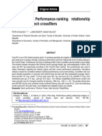 2021 - Pilot Study Performance Ranking Relationship Analysis in Czech Crossfiters