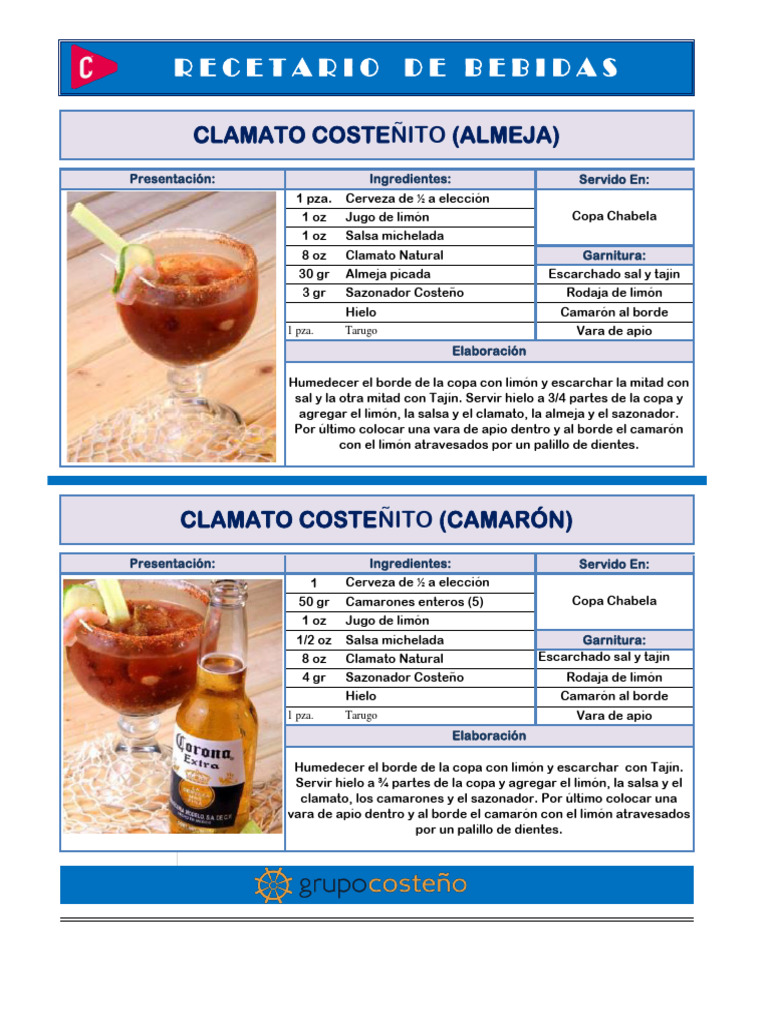 Recetario Barra 2020 Final PDF Ginebra Bebidas alcohólicas