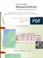 Principales Rutas Terrestres de Colombia. (2) (3) VV