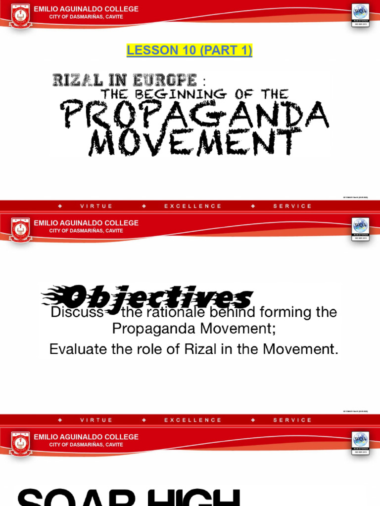 Lesson 10 1the beginning of the propaganda movement pdf freemasonry