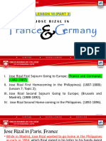 Lesson 10 3 Jose Rizal in France and Germany
