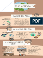 Infografia Dia de La Tierra Medio Ambiente Estilo Ilustrado Dibujo Infantil Colorido Azul Celeste Verde Blanco Beige