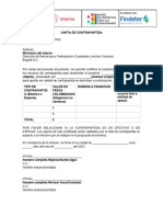 7.4. Carta de Compromiso de Aportes en Contrapartida