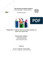 PRACTICA 3 - Agentes Químicos Como Bactericidas