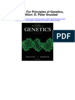 Test Bank For Principles of Genetics 6th Edition D Peter Snustad