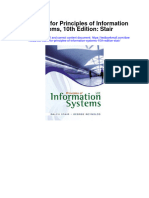 Test Bank For Principles of Information Systems 10th Edition Stair
