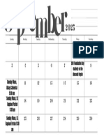 DWCL Music Ministry Schedule of Activities 1