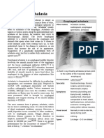 Esophageal Achalasia