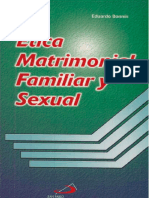 Eduardo Bonnín - Ética Matrimonial, Familiar y Sexual