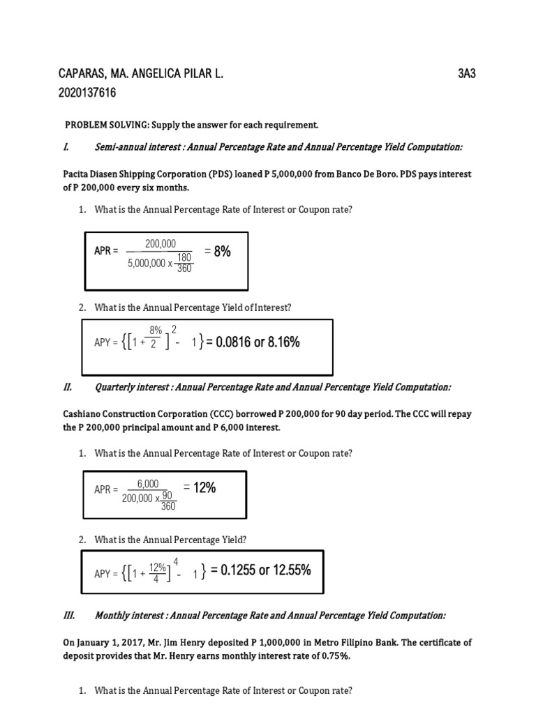 Activity Nominal Interest Rate | PDF | Interest Rates | Interest