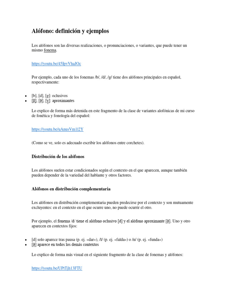 Alófono | PDF