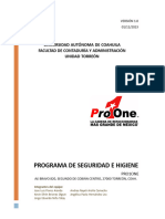 Programa de Seguridad e Higiene