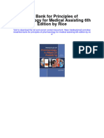 Test Bank For Principles of Pharmacology For Medical Assisting 6th Edition by Rice