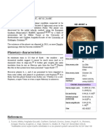 Planetary Characteristics: HD 40307 e Is An Extrasolar Planet Candidate Suspected To Be