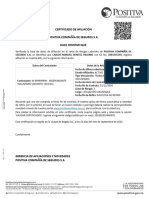 Certificado Afiliacion