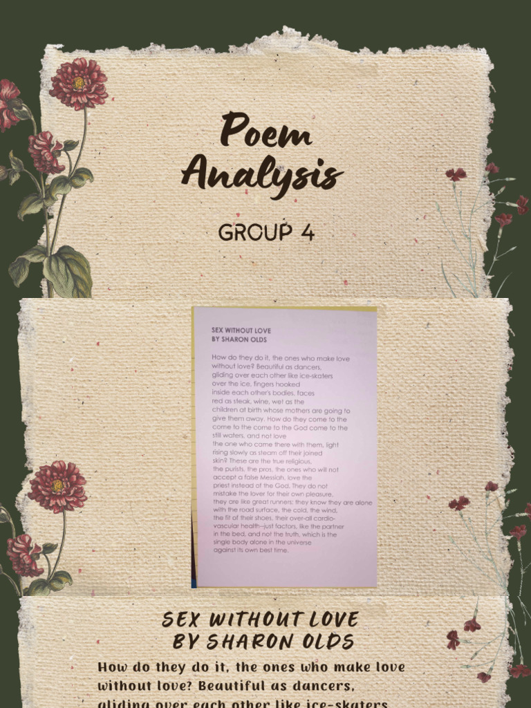 Sex Without Love by Sharon Olds | PDF | Love