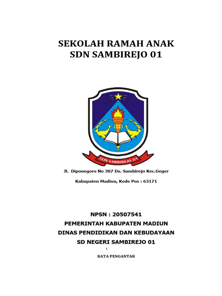 Program Sekolah Ramah Anak 2023 | PDF