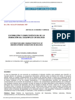 Estimación y Características de La Duración Del Desempleo en Bolivia