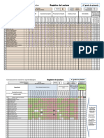 Registro de Lectura y Matematica Llenado