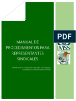 Manual de Procedimientos para Representantes Sindicales