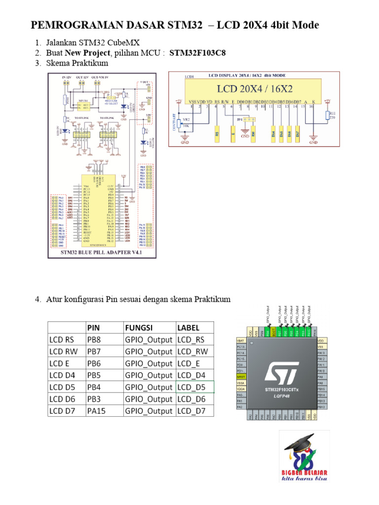 Pemrograman LCD 20x4 dengan STM32 | PDF