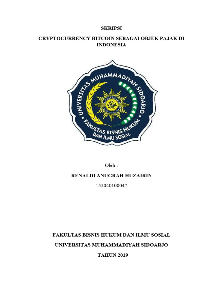 Bitcoin: Objek Pajak di Indonesia? | PDF | Pengelolaan Keuangan & Uang