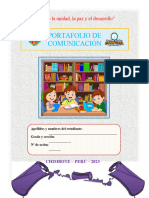 Portafolio de Comunicación 2023 - Portada y Carátula
