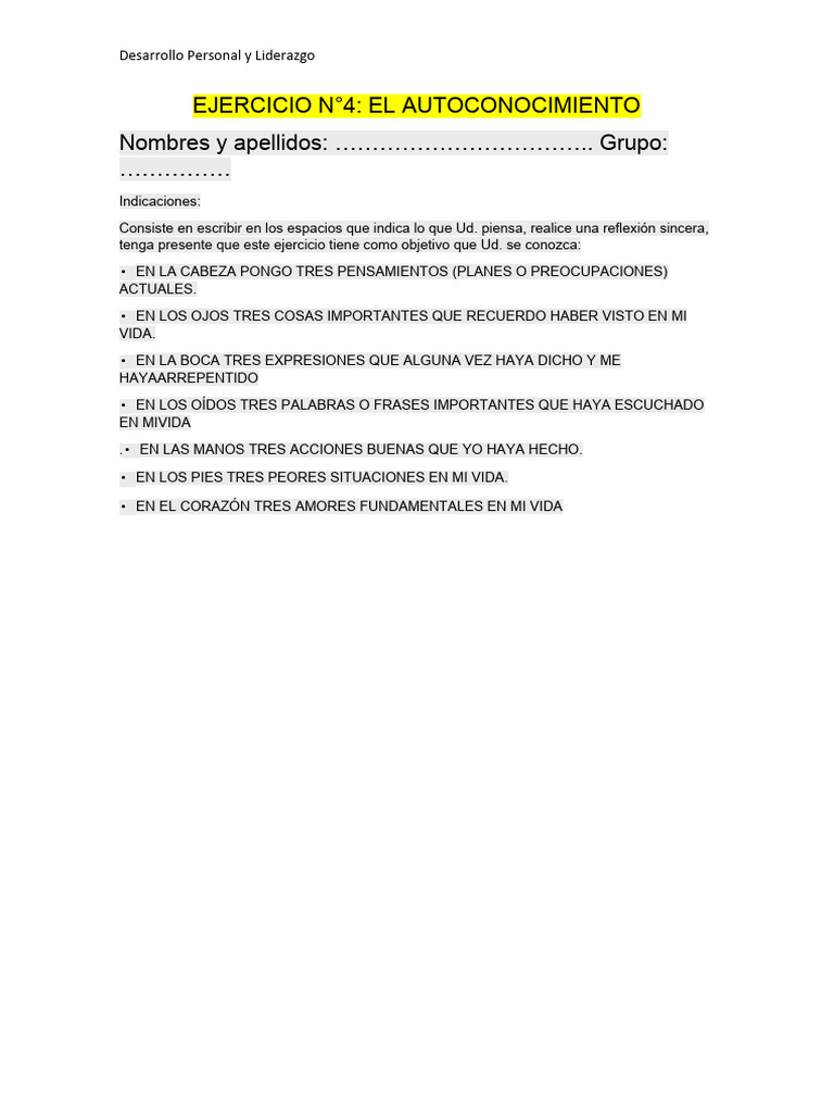 Tarea U004 | PDF | Relaciones personales, crianza y desarrollo personal