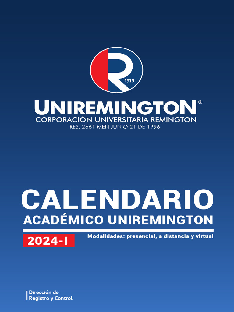Calendario Academico 2024 1 PDF