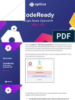 Opticca - CodeReady-Single Node Openshift-REHL