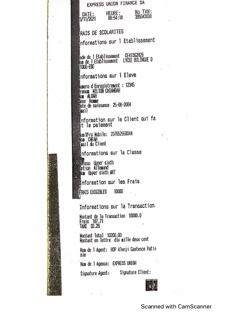 My utility bill pdf