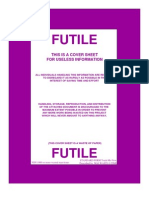 Futile: This Is A Cover Sheet For Useless Information