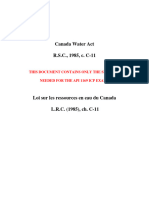 1169 - Canada - RSC WaterAct - RSC1985 CC 11 - Eff 04 2017