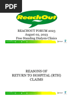 Reachout Forum 2023 August 02, 2023 Free Standing Dialysis Clinics