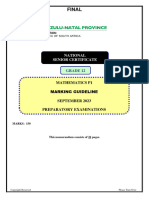 Sept 2023 KZN Maths p1 (Memo)