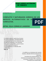 Conflicto y Naturaleza Jurídica de Los Medios Alternativos de Solución de Conflictos.